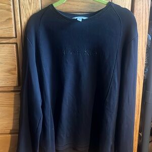 Calvin Klein black long-sleeve shirt